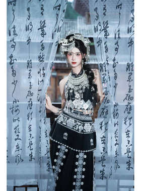 苗族服装苗疆少女长裙套装