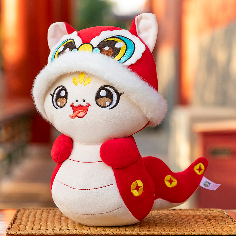 萌宝蛇吉祥物公仔摆件活动礼品