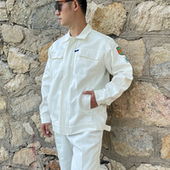 电焊工纯棉阻燃工作服男防烫纯棉劳保服套装 加厚耐磨冶炼船厂工装