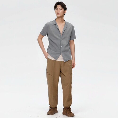 Men'sShirts夏季大码翻