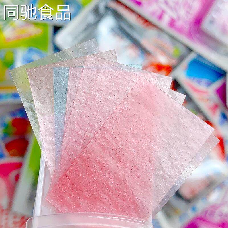 罗云熙口香糖纸薄片状白露白鹿同款零食纸片闪电爽侠口香糖果推荐