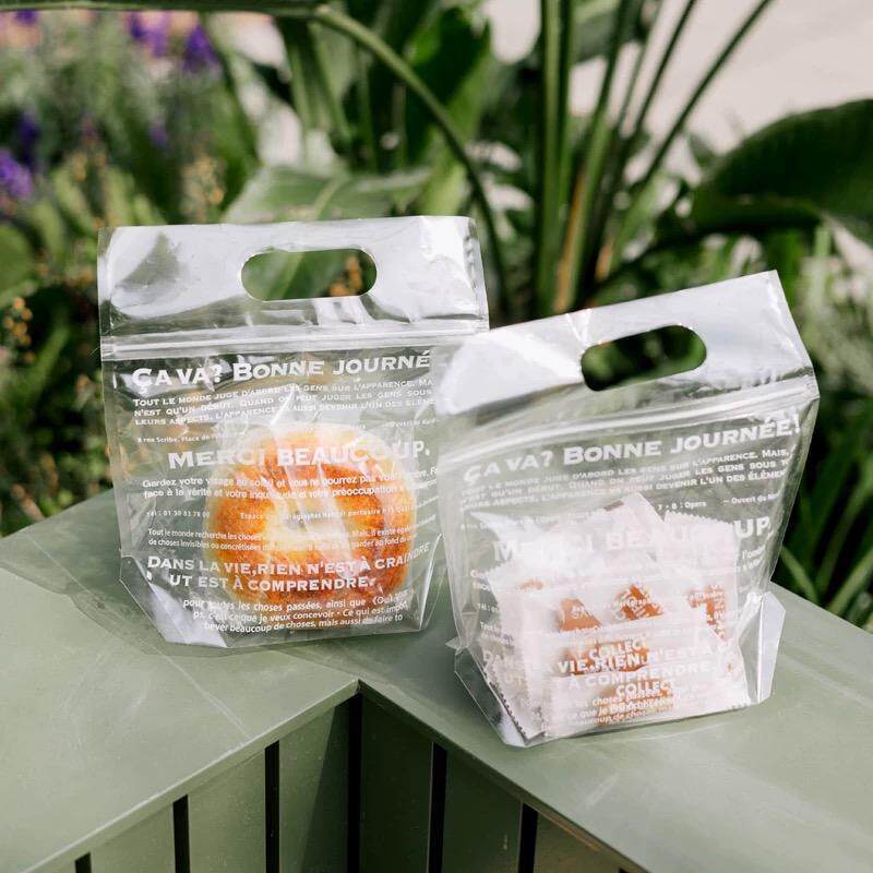 新款饼干包装袋子欧包贝果烘焙糖果面包绿豆糕自立袋食品自封袋子