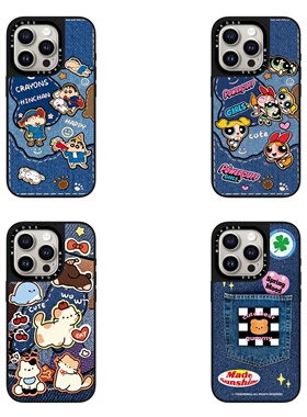 MIAIKOSS联名蜡笔小新飞天女警适用苹果16promax手机壳iPhone15promax保护套14pro全包防摔13卡通可爱12情侣p