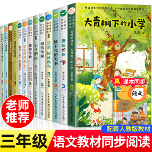 树金色 草地花 学校胡萝卜先生 课本中 小学语文同步阅读书籍正版 课外书去年 长胡子大青树下 作家作品全套三年级上册必读