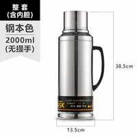 2,0 литр 5 фунтов плоской крышки [стальный цвет]