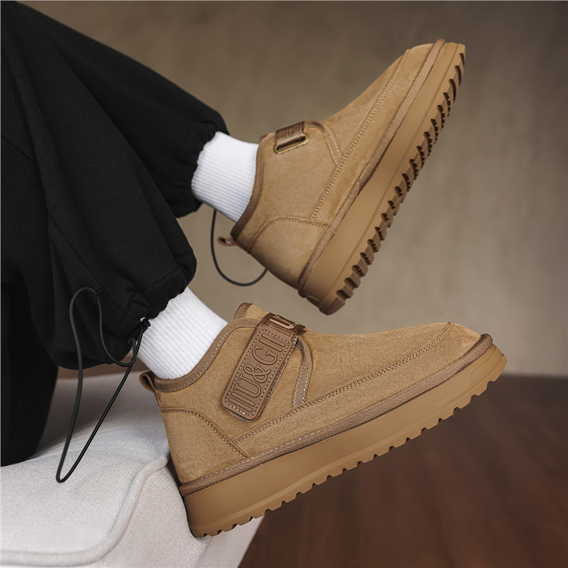 东北雪地靴男款冬季加绒保暖魔术贴面包鞋皮毛一体零下40度大棉鞋,流行男鞋,时尚雪地靴,淘宝优惠券,粉丝福利购,淘宝优惠卷