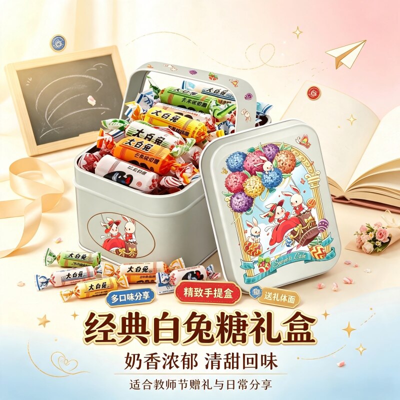 大白兔奶糖甜蜜生活手提盒110g