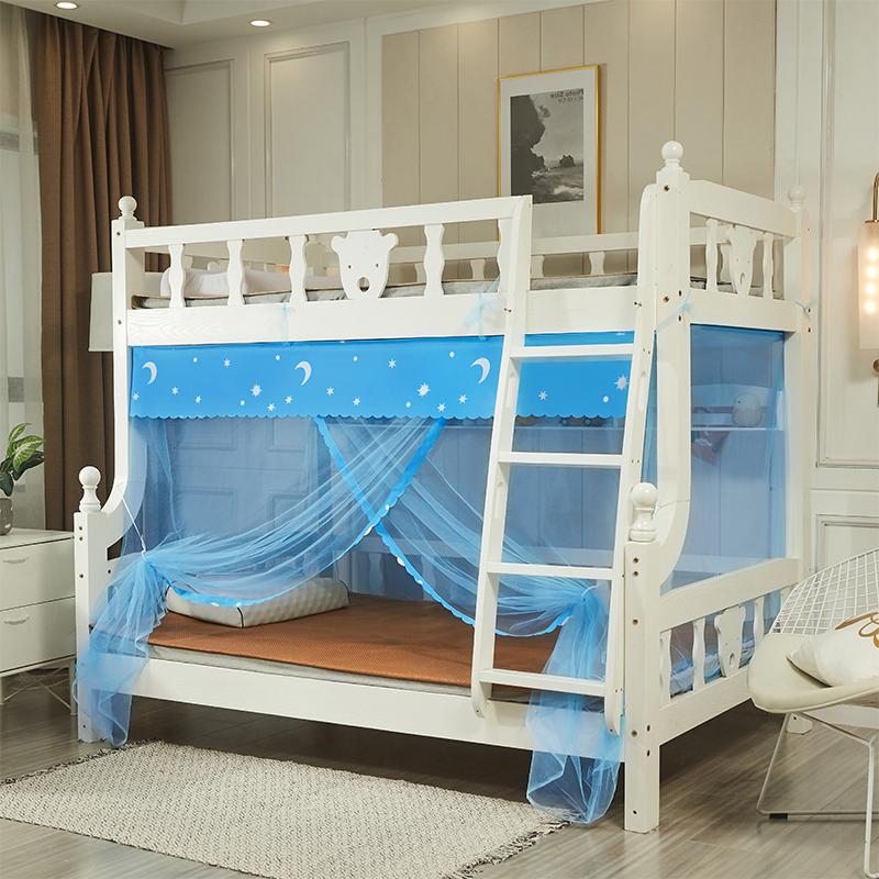 子母床蚊帐1.5m床儿童双层床1.35米1.2m学生单人卧室家用上铺下铺