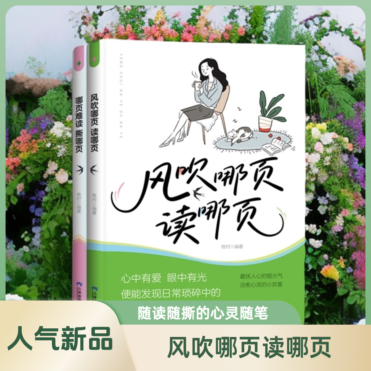 风吹哪页读哪页 哪页难读撕哪页 心灵随笔解压释放寻找自我书籍气质女孩提升手册风吹那夜读哪页读书正版全套吹到书那页名言佳句
