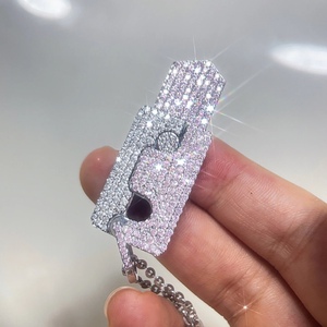 小红书同款满钻萝卜叨项链爆款款时尚潮流气质中性精致高级感礼物