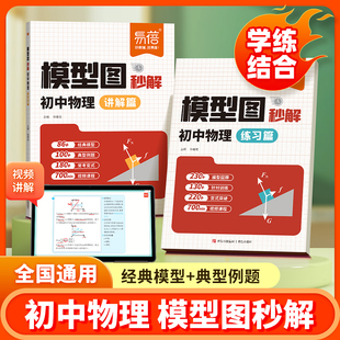 【易蓓品牌精选】初中物理模型图秒解公式基础知识受力分析关键模型光学力学八九年级知识点专题训练