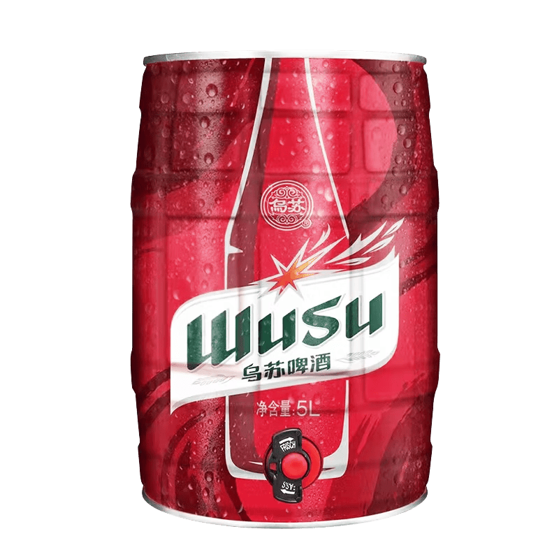 大红乌苏烈性精酿小麦啤酒5L桶