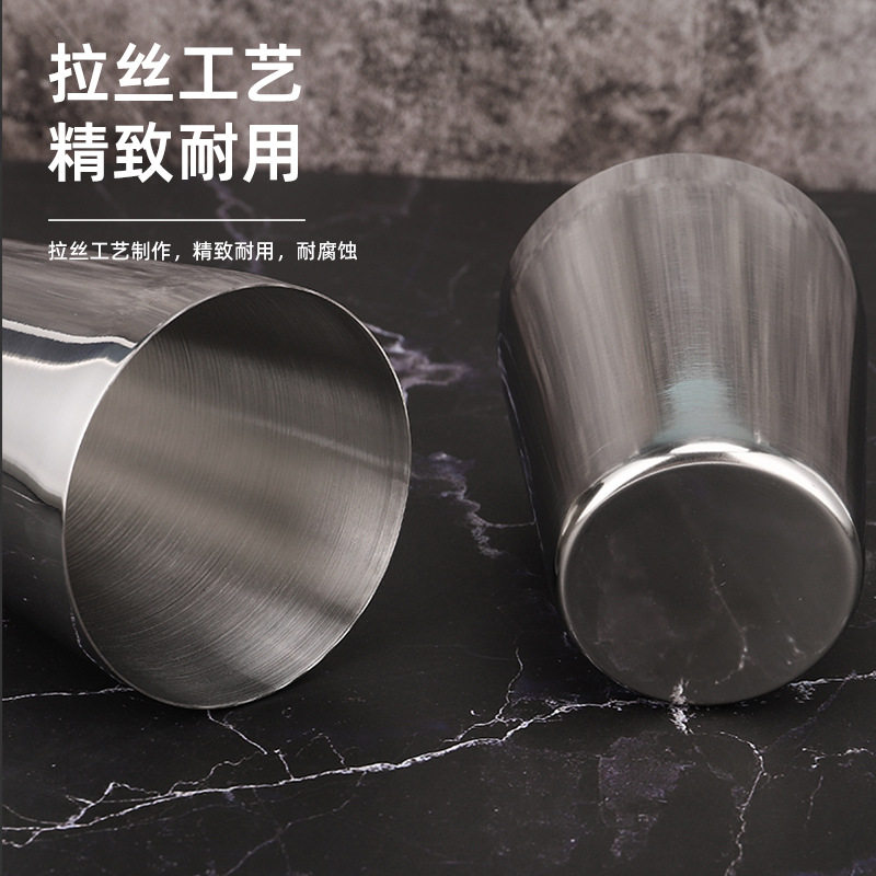 不锈钢调酒杯两段装式波士顿调洒器鸡尾酒杯上下杯调酒壶调酒套装
