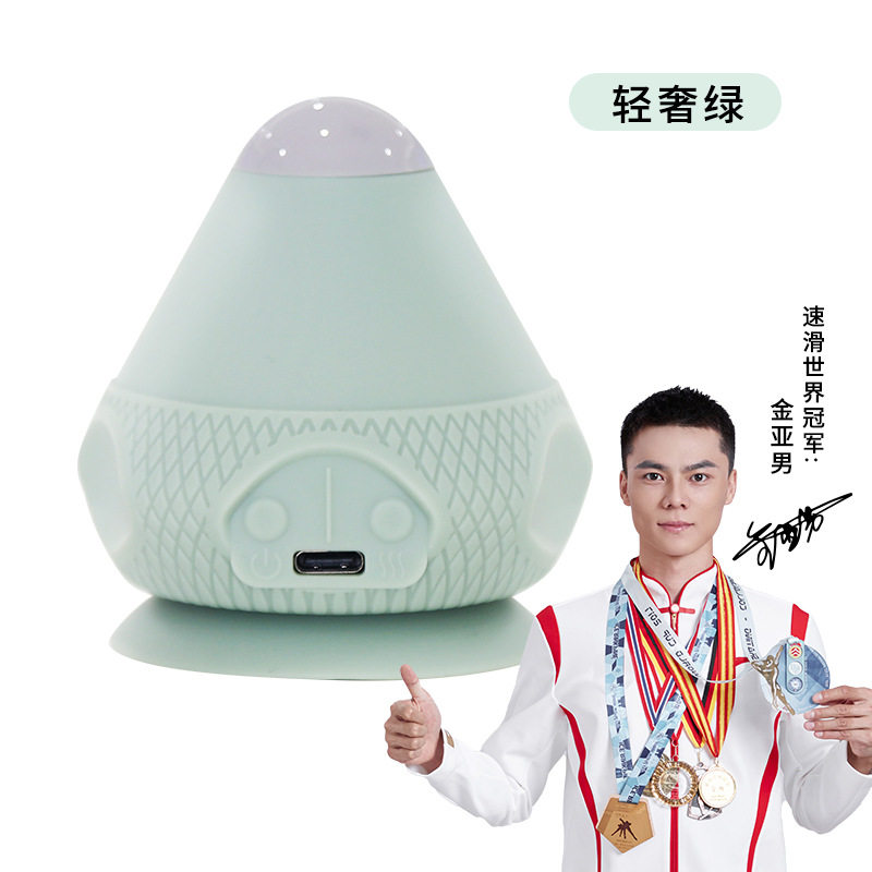筋膜球吸附式健身足底肩颈腰部肌肤放松充电震动热敷按摩仪按摩球