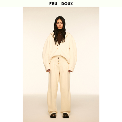 FEUDOUX经典款廓形连帽卫衣