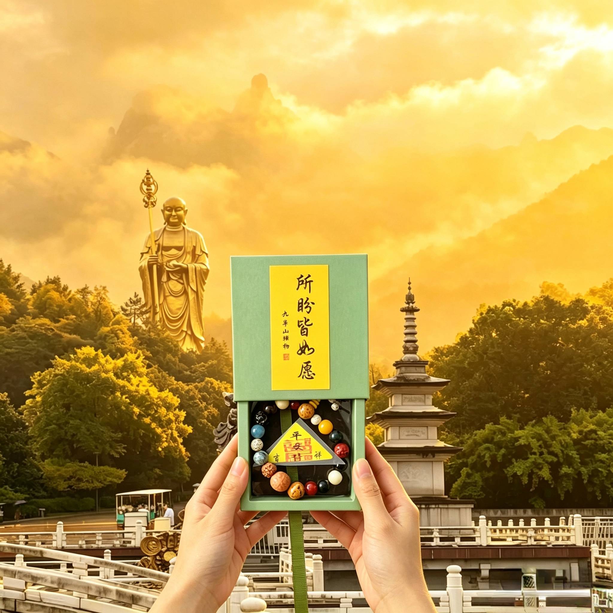 九华山香香十八子菩提旅游纪念