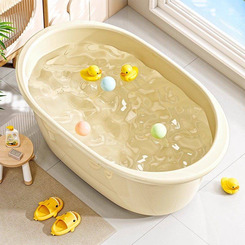 儿童洗澡桶宝宝专用小孩可坐浴盆家用加大号加厚洗澡泡澡沐浴盆子