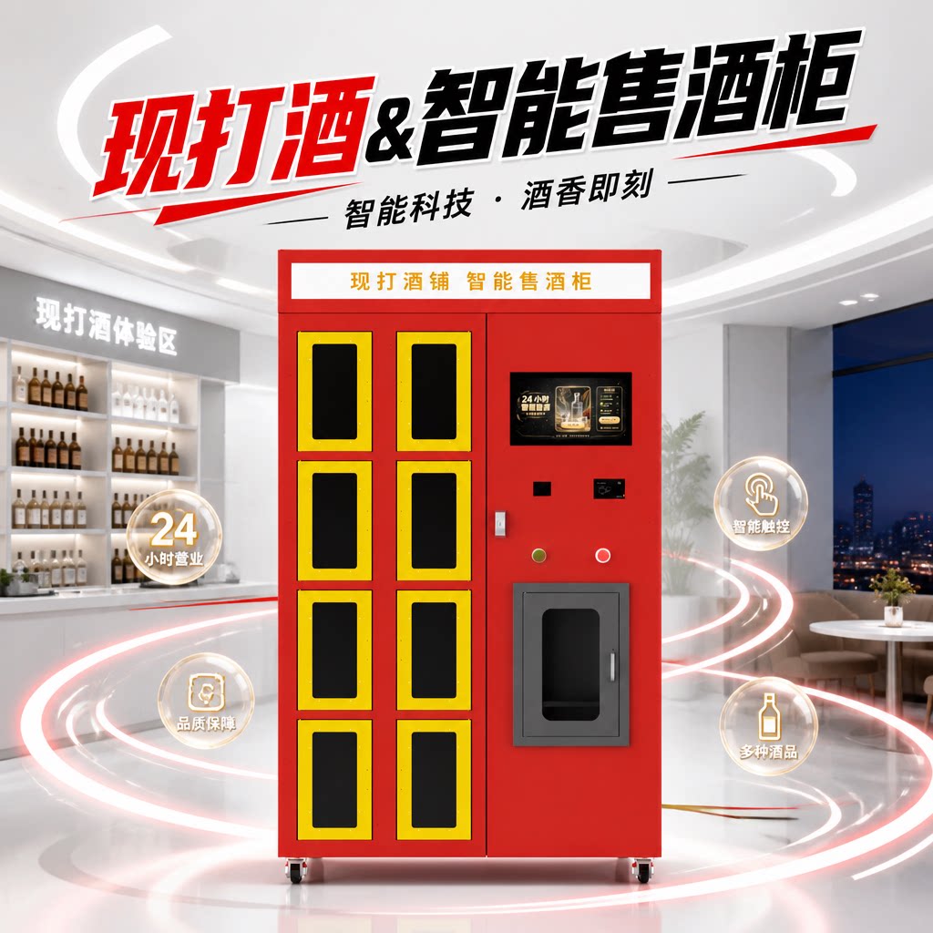 尊享智捷自动售货机智能售酒柜扫自动售货机