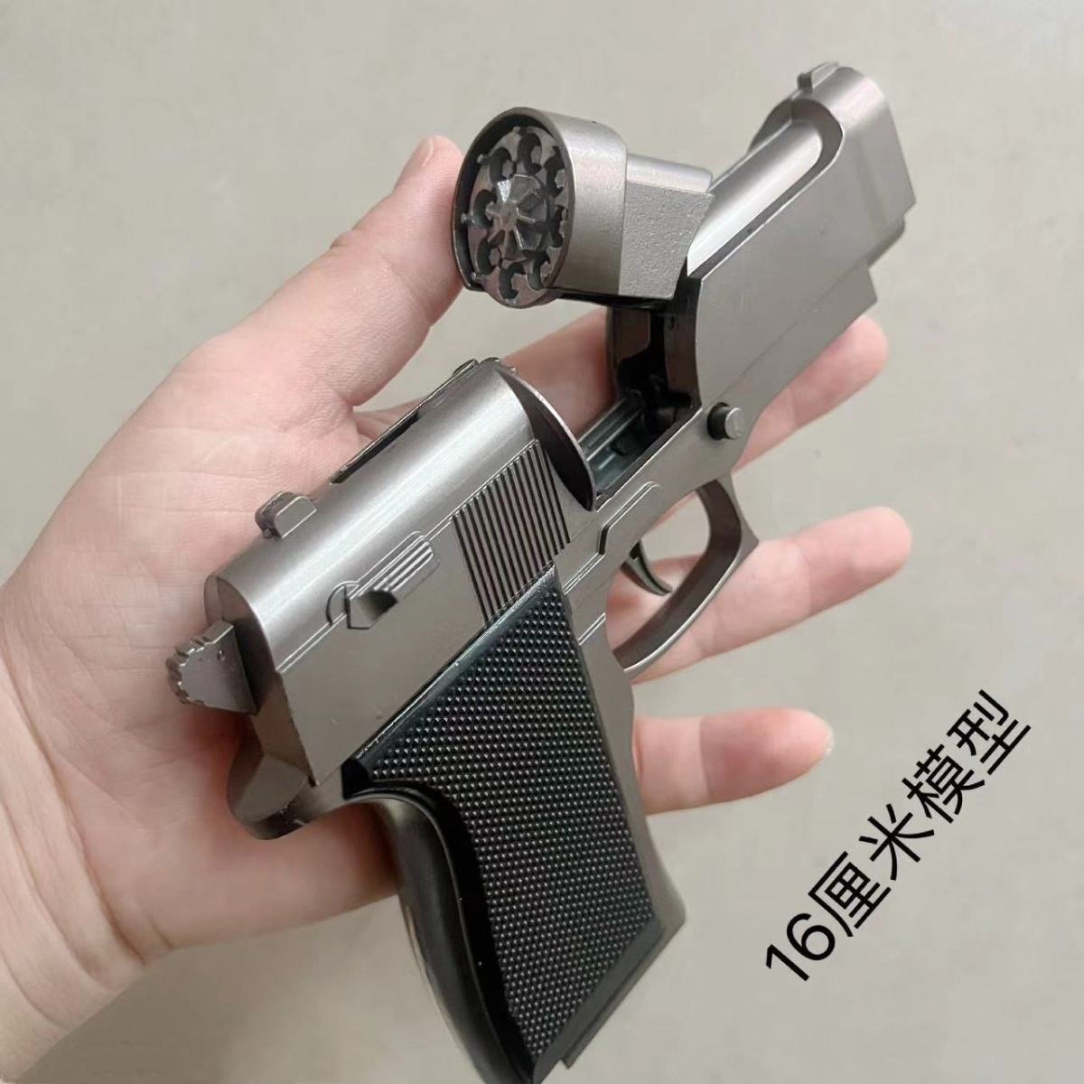 沙漠之鹰左轮砸响玩具枪砸炮枪全金属8090后怀旧火炮纸炮纸炮枪