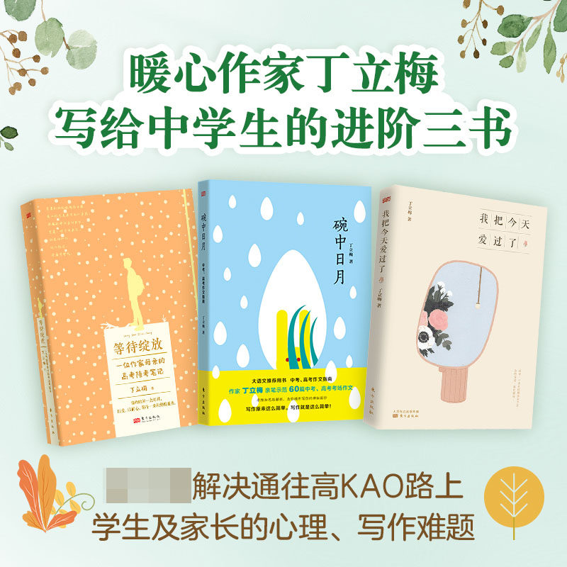 丁立梅考试三书    解决通往高KAO路上学生及家长的心,书籍/杂志/报纸,现代/当代文学,淘宝优惠券,粉丝福利购,淘宝优惠卷