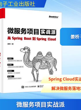 微服务项目实战派 从SpringBoot到SpringCloud 电子工业出版社 姜桥 著 数据库