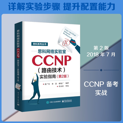 思科网络实验室CCNP(路由技术)实验指南(第2版) 电子工业出版社 梁广民 著 全国计算机等级考试