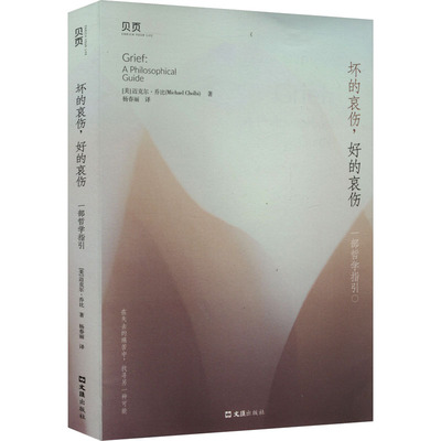 坏的哀伤,好的哀伤 一部哲学指引 文汇出版社 (美)迈克尔·乔比 著 杨春丽 译 哲学知识读物