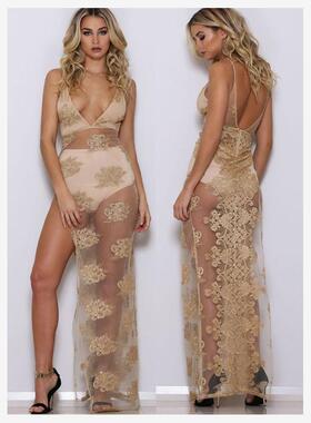 2023 Summer Sexy Long Dress Nightclub Prom Dresses Low-Cut