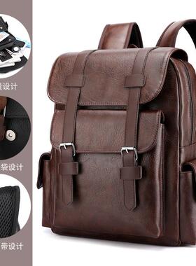 Bagpack Backpack School For Men Bag Bags Man Laptop leather