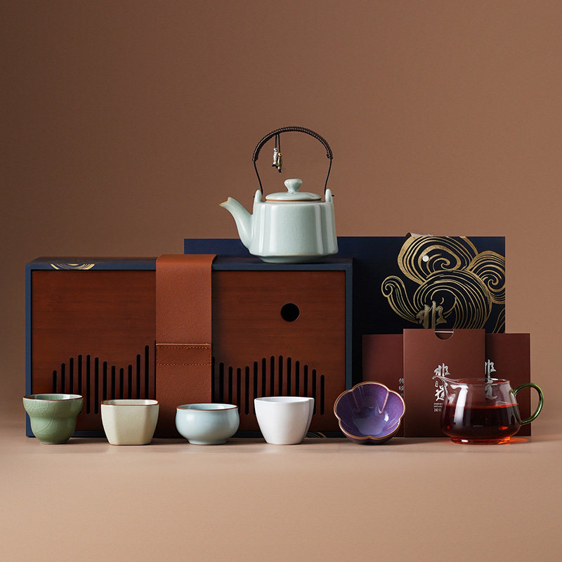 五大名窑高端茶具套装  |  国潮礼赠·商务礼赠【支持定制团购】,餐饮具,茶具礼盒,淘宝优惠券,粉丝福利购,淘宝优惠卷