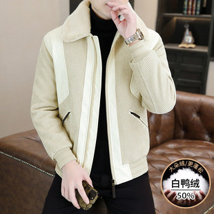 2026新款冬季羽绒服男士中长款连帽棉服外套青年潮牌宽松保暖棉衣