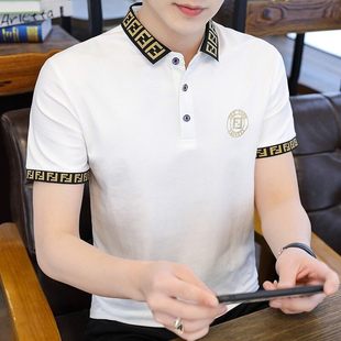 纯色t恤简约薄款 夏季 休闲时尚 翻领百搭速干男polo衫 男士 新款 短袖