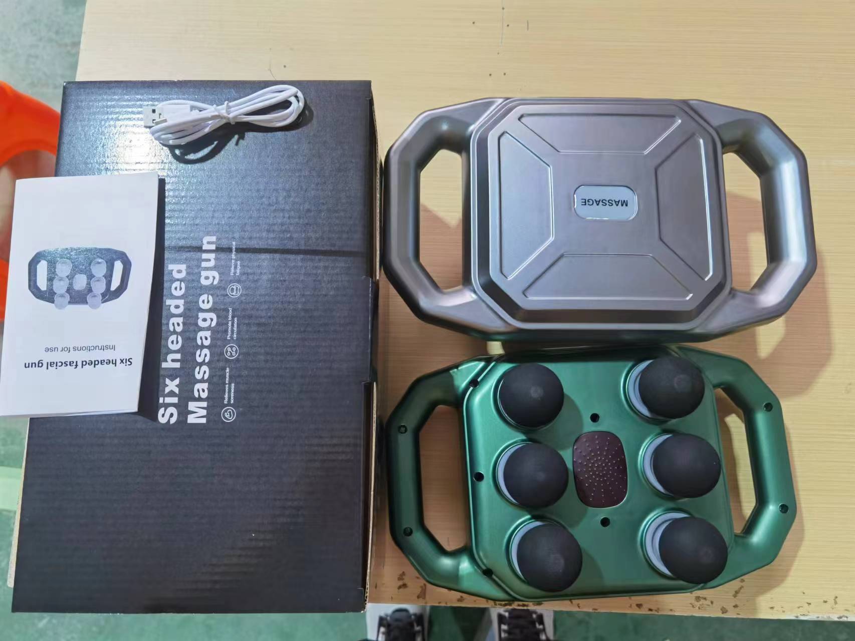 6头筋膜枪肌肉按摩仪器电动大力度全身大小腿放松多头筋膜抢