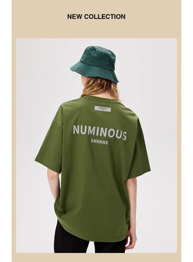 dnnnnx短袖男款纯棉t恤男宽松圆领运动纯色高街潮牌黑色体恤上衣