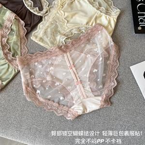 法式宫廷风镂空蕾丝新款性感纯欲风纯棉裆透气舒适包臀少女内裤女