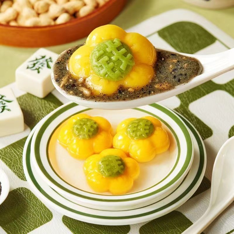 三全有钱花汤圆羽衣甘蓝青提果蔬元宵速食速冻方便食品