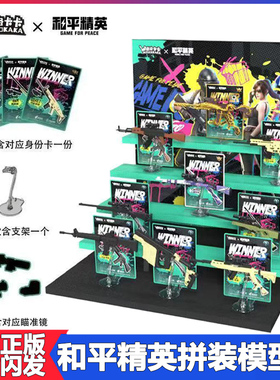 正版和平精英拼装枪模型盲袋M16A4SKS步枪玩具桌面手办摆件武器