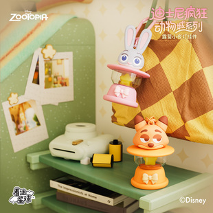 正版 疯狂动物城系列朱迪尼克发光小夜灯可爱摆件治愈系卡通桌面