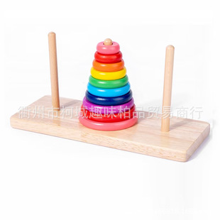 跨境 学校科技馆科学创意礼物八层河内塔小5层汉诺塔 hanoi tower