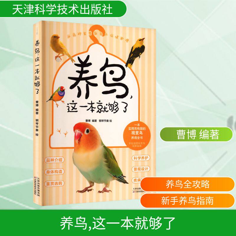 从品种鉴赏到鸟儿保健护理 养鸟这一本就够了 如何养成一只亲人的鸟 如何做一个专业的鸟奴 曹博编著 钢琴节奏绘 养鸟科普书籍图片