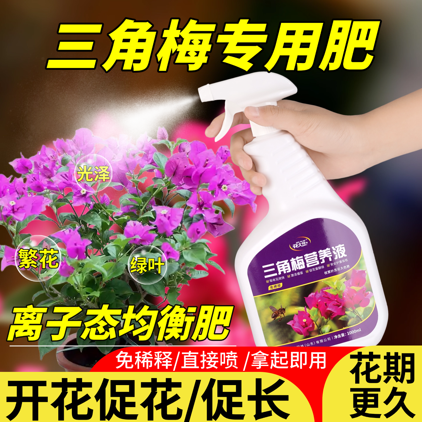 三角梅营养液专用肥料开花专用肥促花爆花盆栽免稀释液体叶面肥,鲜花速递/花卉仿真/绿植园艺,家庭园艺肥料,淘宝优惠券,粉丝福利购,淘宝优惠卷