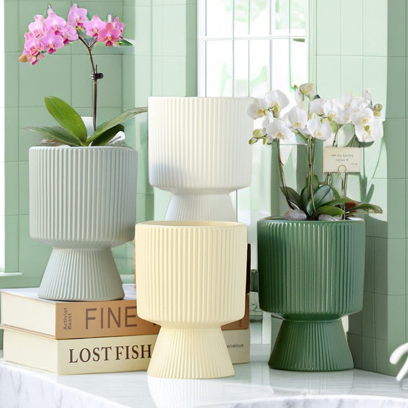蝴蝶兰专用花盆兰花盆客厅办公室茶桌多肉花盆北欧风简约花盆陶瓷,鲜花速递/花卉仿真/绿植园艺,花盆,淘宝优惠券,粉丝福利购,淘宝优惠卷