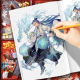 画画本描摹本描绘本儿童填色涂色鸦本玩具 哪吒之魔童闹海电影同款