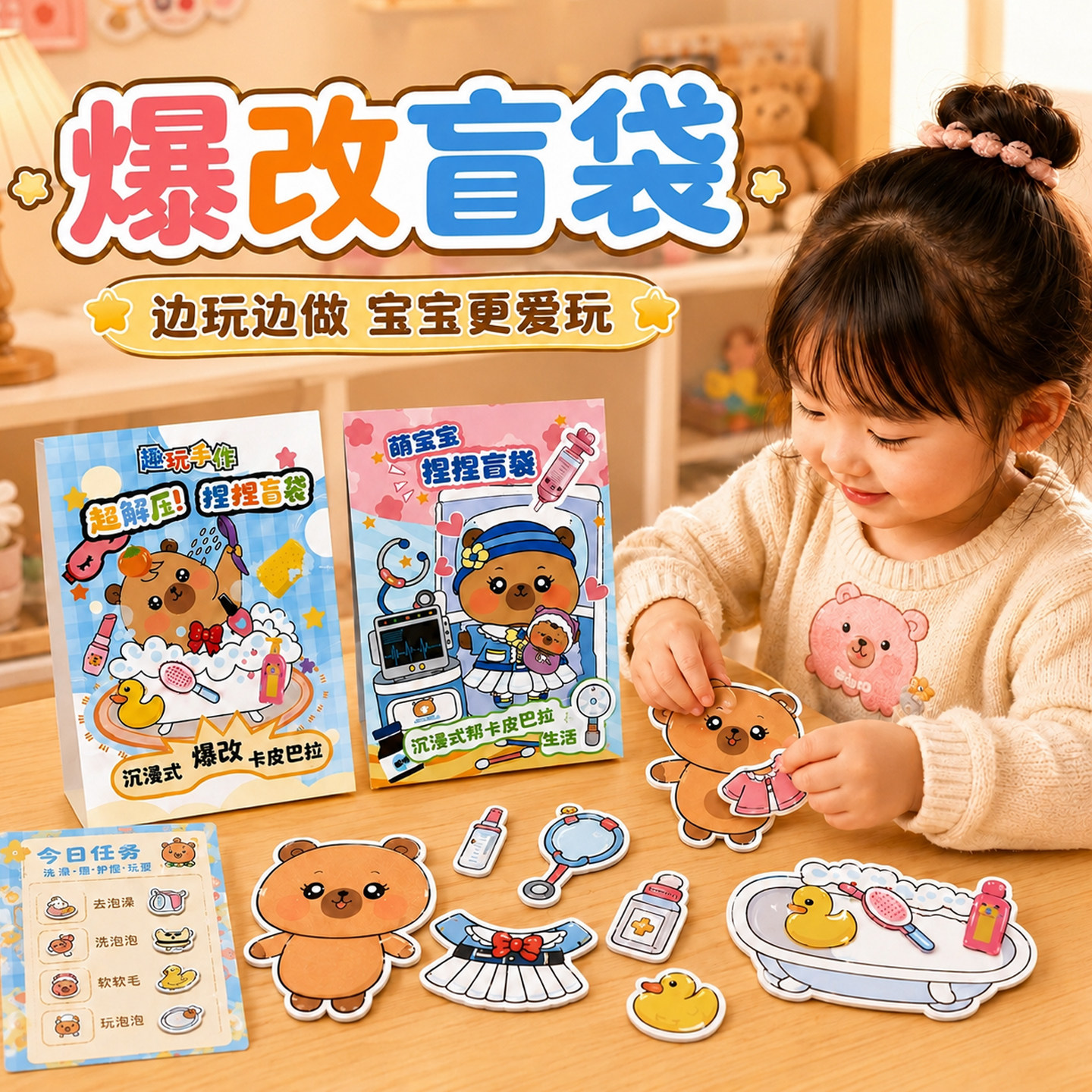 【多款造型免裁剪】卡皮巴拉盲袋