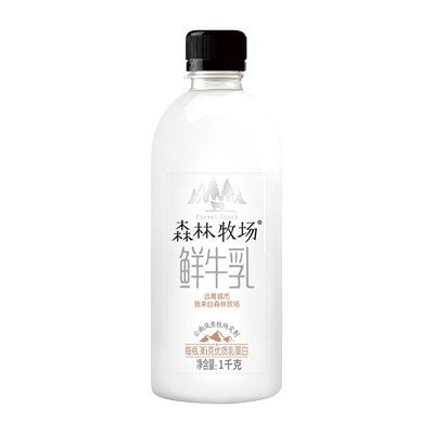 乍甸森林牧场巴氏鲜奶1kg*2瓶