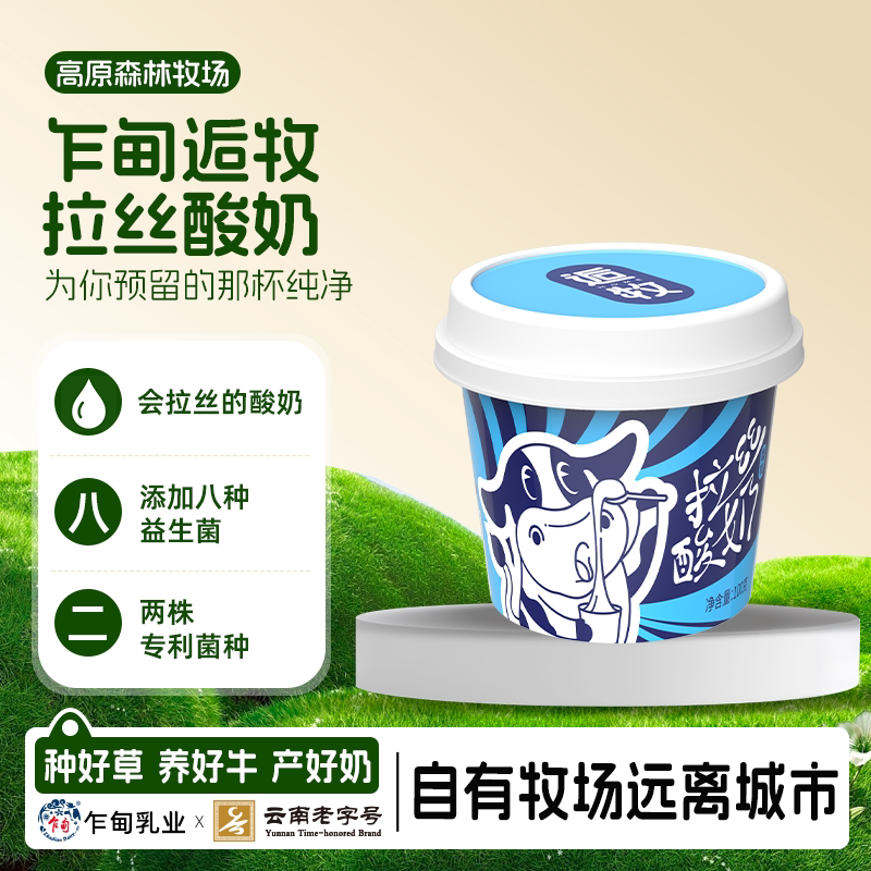 乍甸逅牧拉丝酸奶专利菌种有益益生菌杯装早餐酸奶冷链送货上门 - 实物图