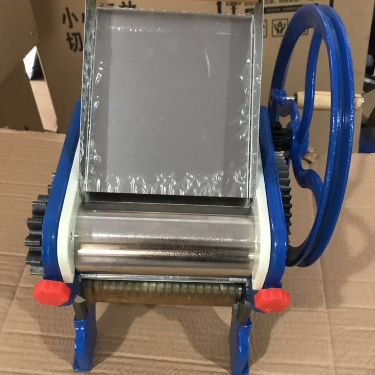 坚固耐用150-4手摇电镀家用双刀轧面机面条机仿手工压面机厂家