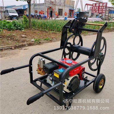遥控自动卷管打药机 汽油排管卷管高压喷雾器 全自动卷管喷雾器