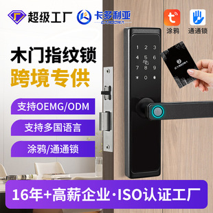 【安心购】联网指纹锁室内木门密码智能锁办公室通通涂鸦电子门锁