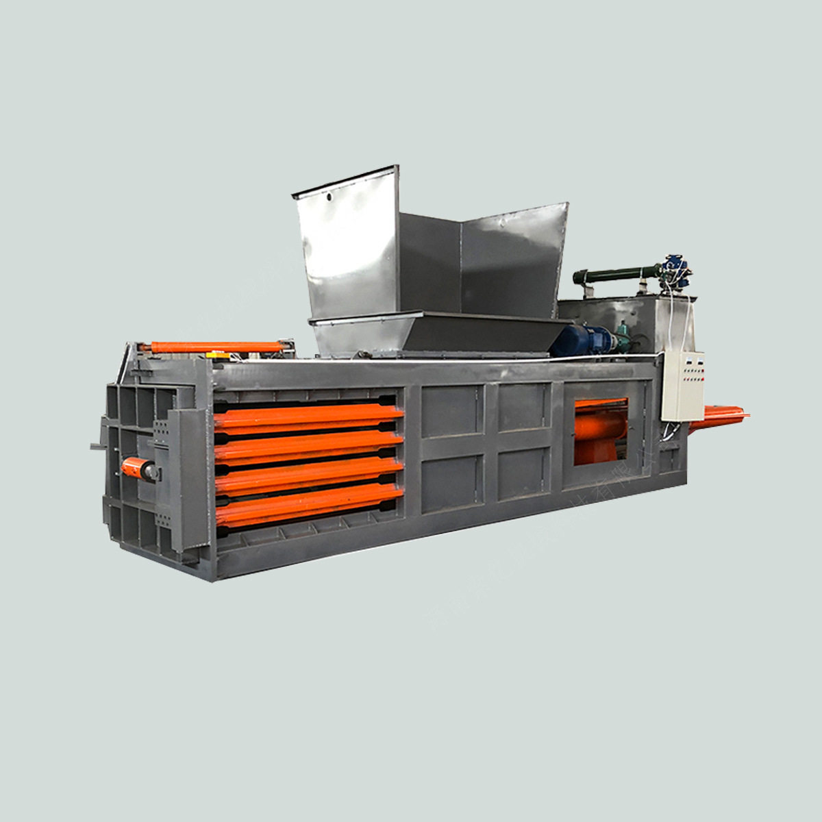 生活垃圾卧式液压打包机 废旧纸箱海绵打包机 上提门塑料瓶打包机